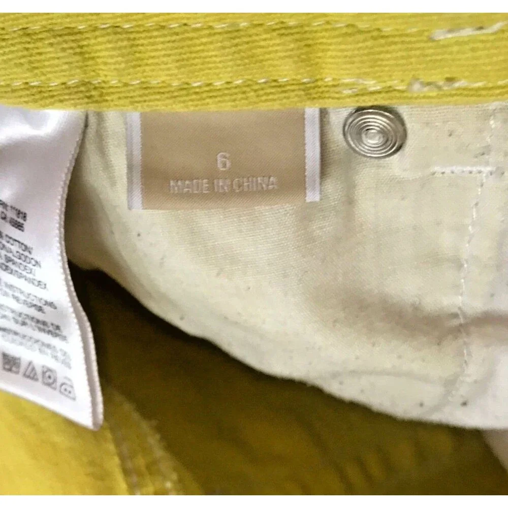 MICHAEL KORS Jeans Lemon Yellow Women's Skinny Size 6 NWT